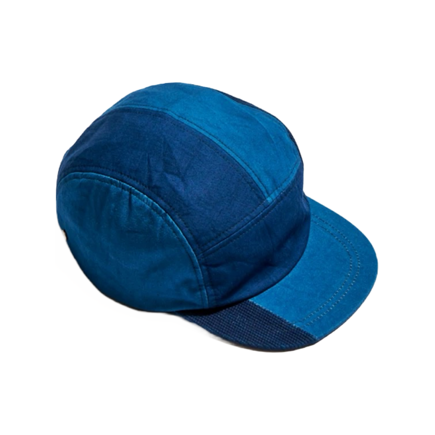 Indigo Dye 2-Tone Patchwork Baseball Cap