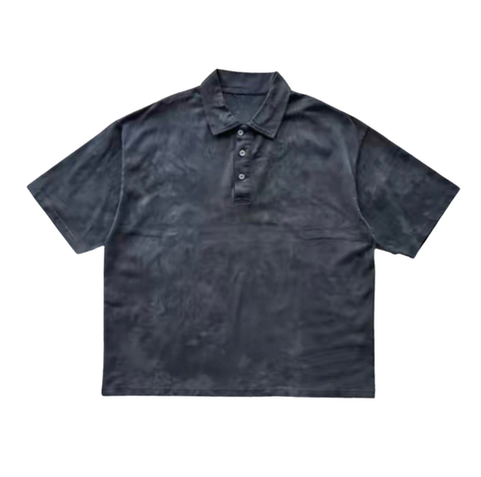 Botanical Cloud-Dye Oversized Polo
