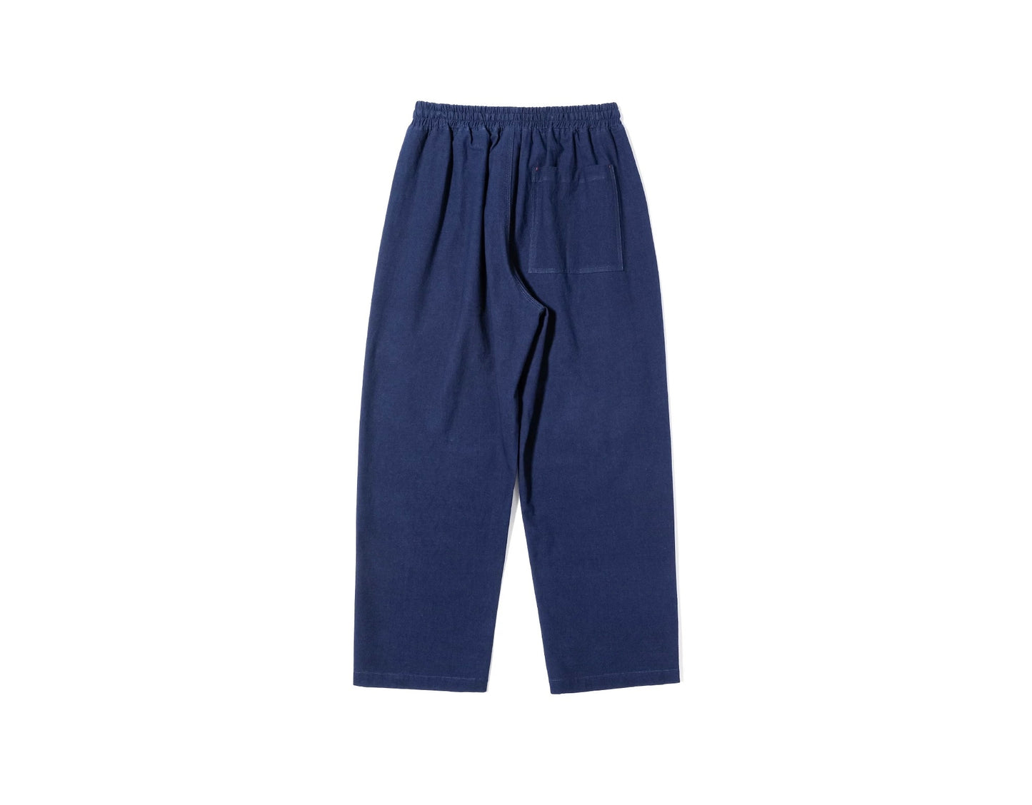 Indigo Dye Basic Kasuri Twill Pants