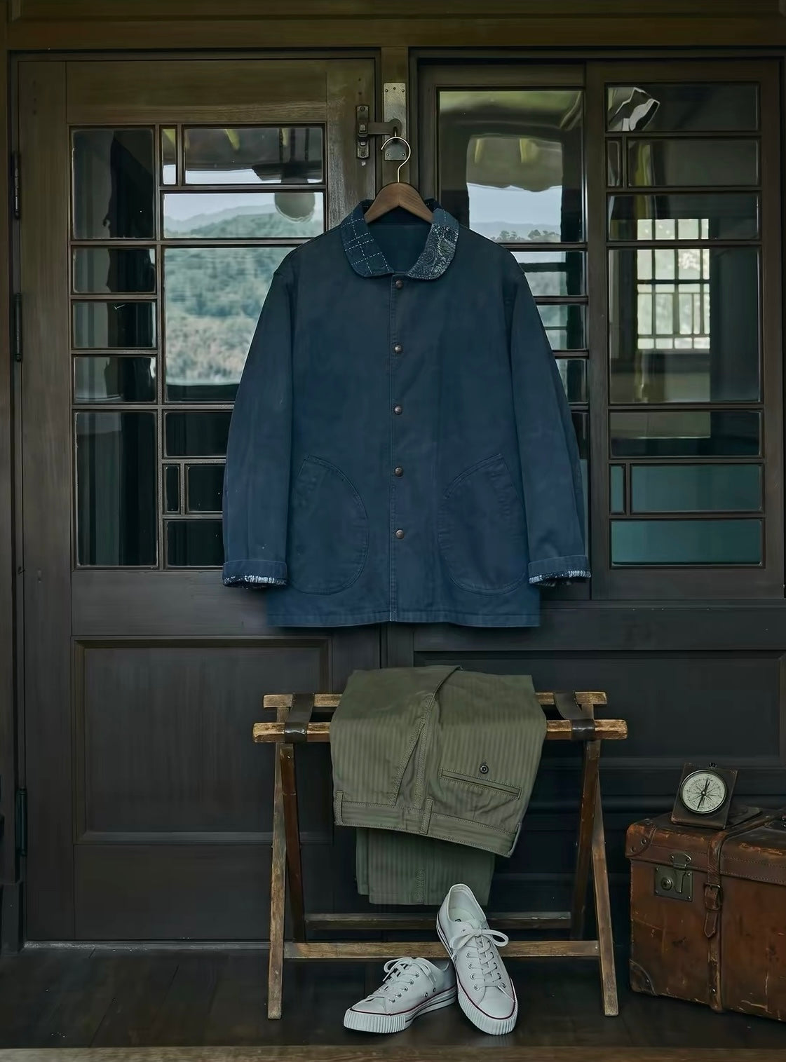 Indigo Dye Vintage N-1 Deck Jacket