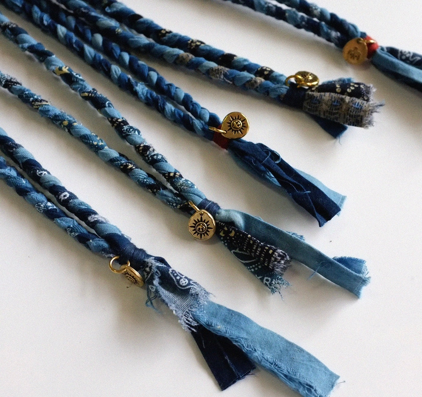 Indigo Dye Kofu Necklace