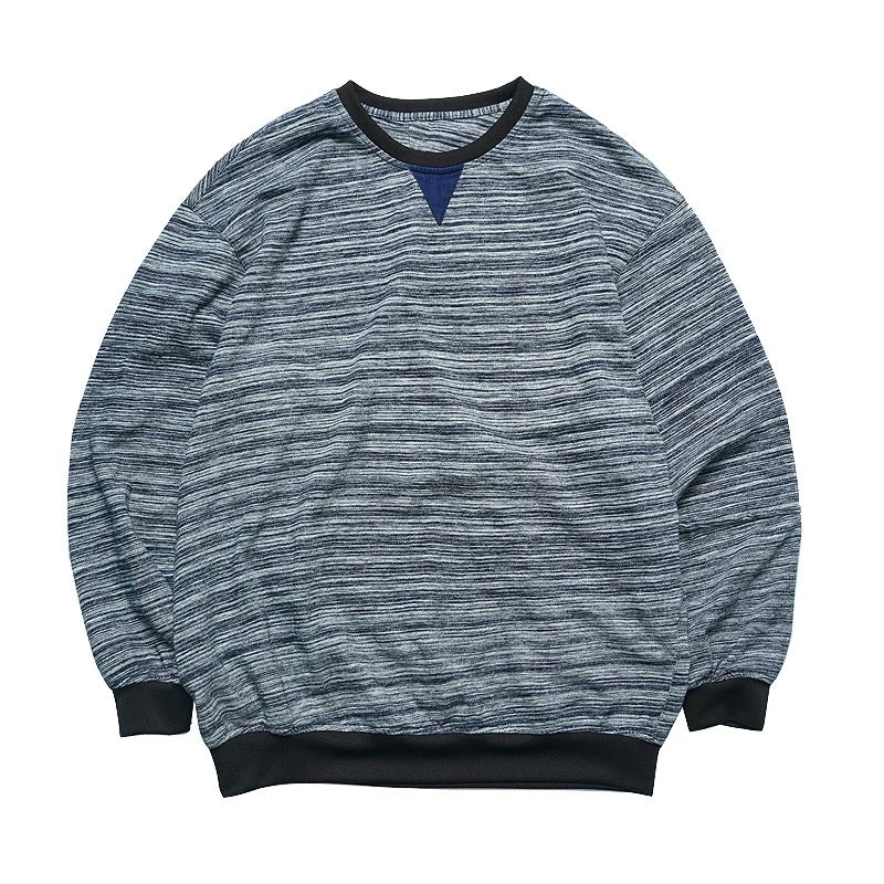 Indigo Dye Sashiko Kasuri Sweatshirt