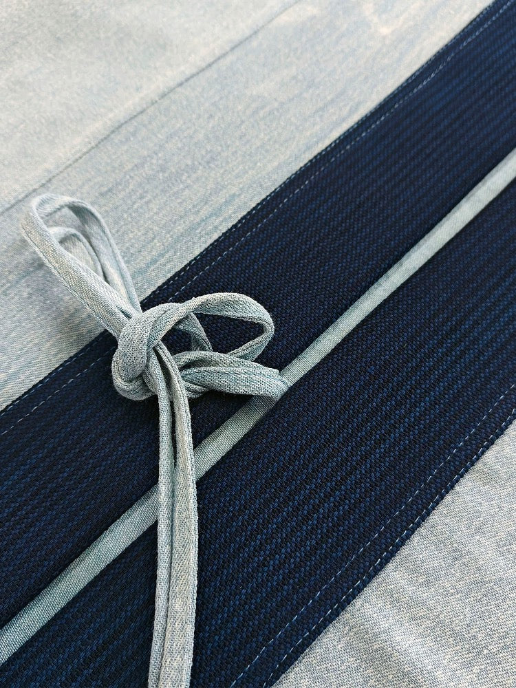 Indigo Dye Faded Haori Jacket