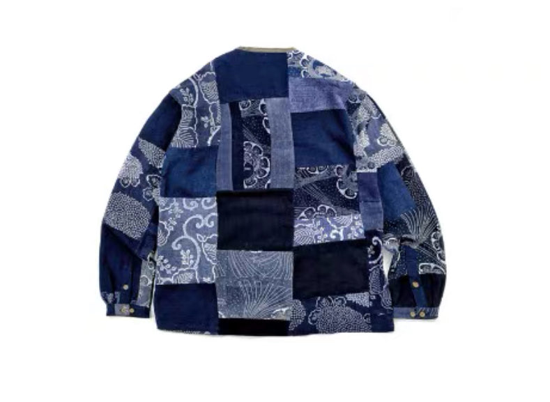 Indigo Dye Kofu Tunic Shirt