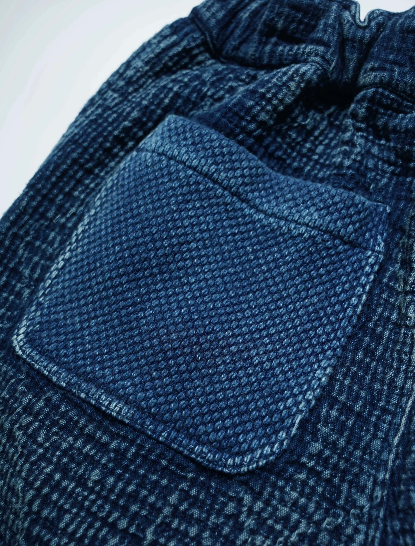 Indigo Dye Boro Sashiko Kendo Shorts