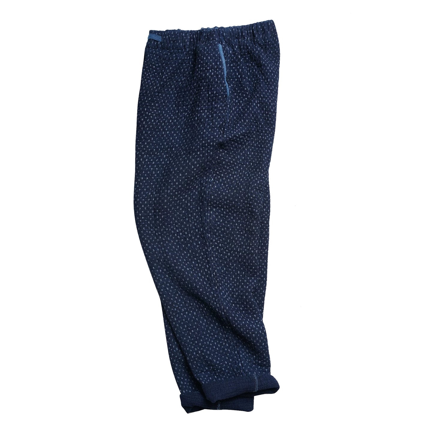 Indigo Dye Sashiko Carrot Pants