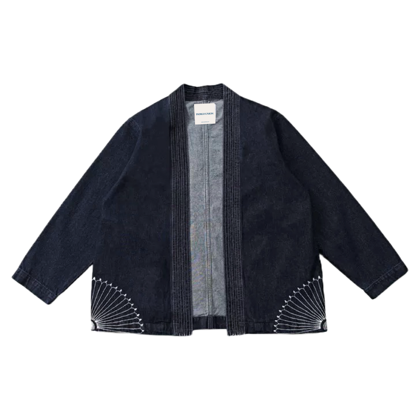 Washed Denim Haori Jacket