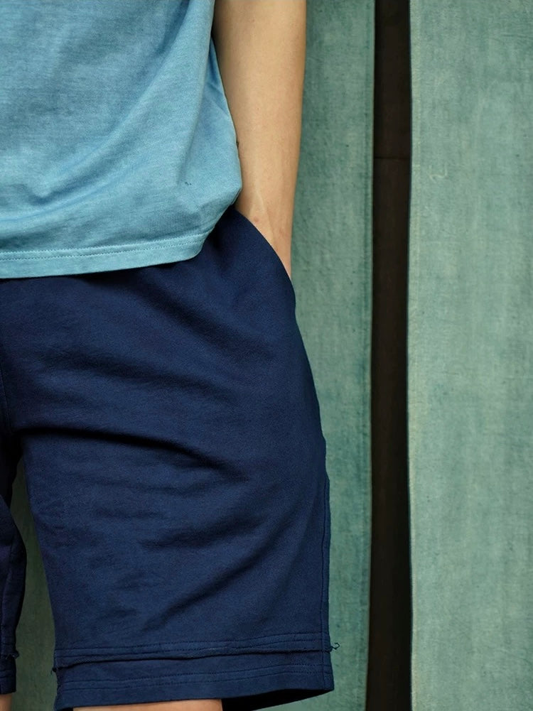Indigo Dye Steady Drawstring Shorts