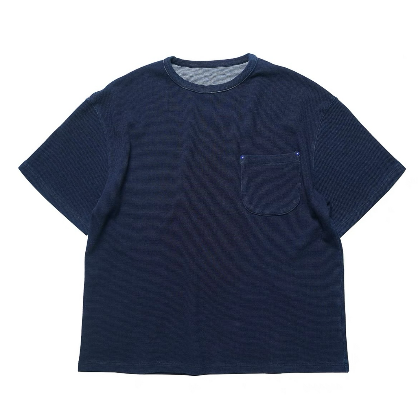 Indigo Dye Heavyweight Waffle T-Shirt