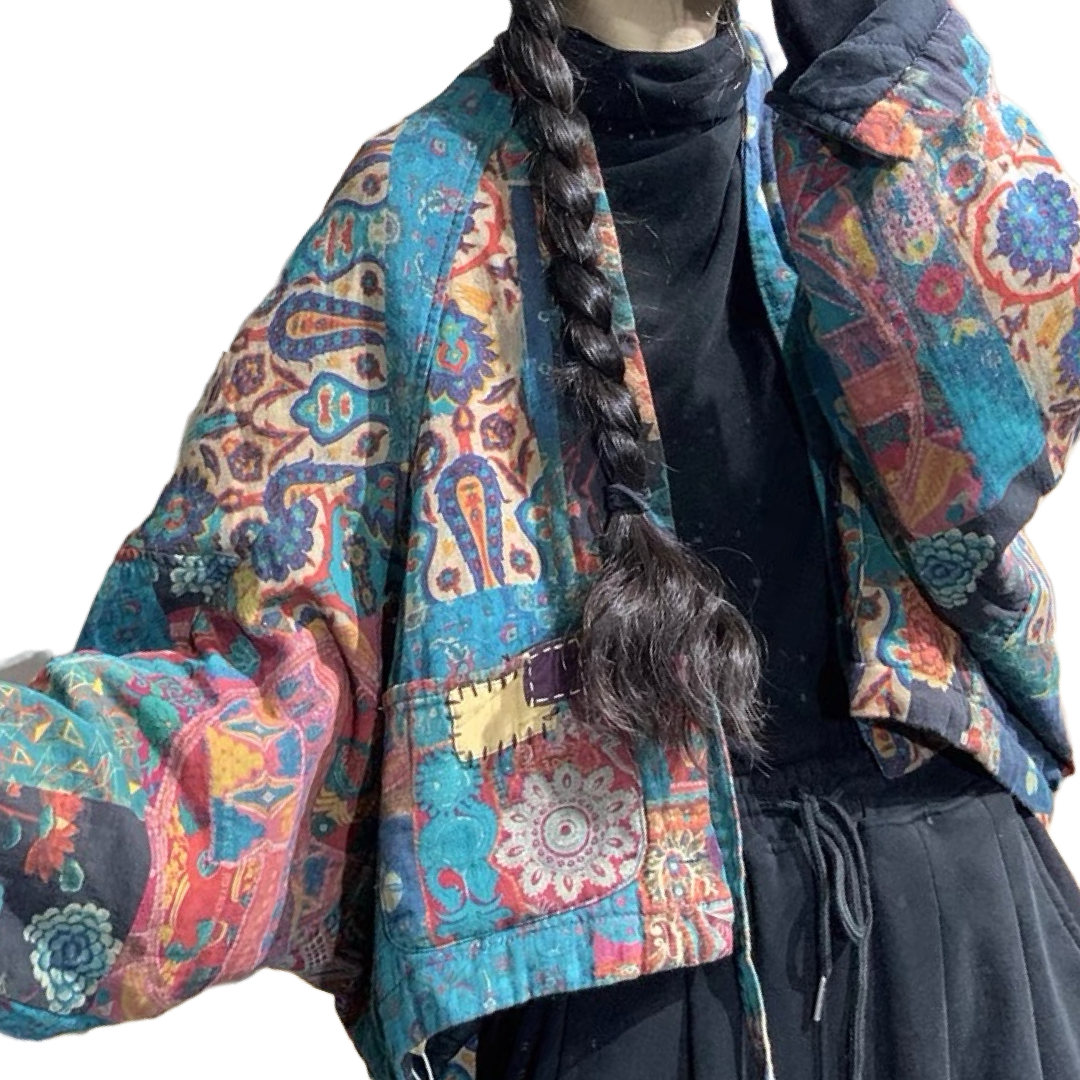 Folk Patchwork Noragi Jacket