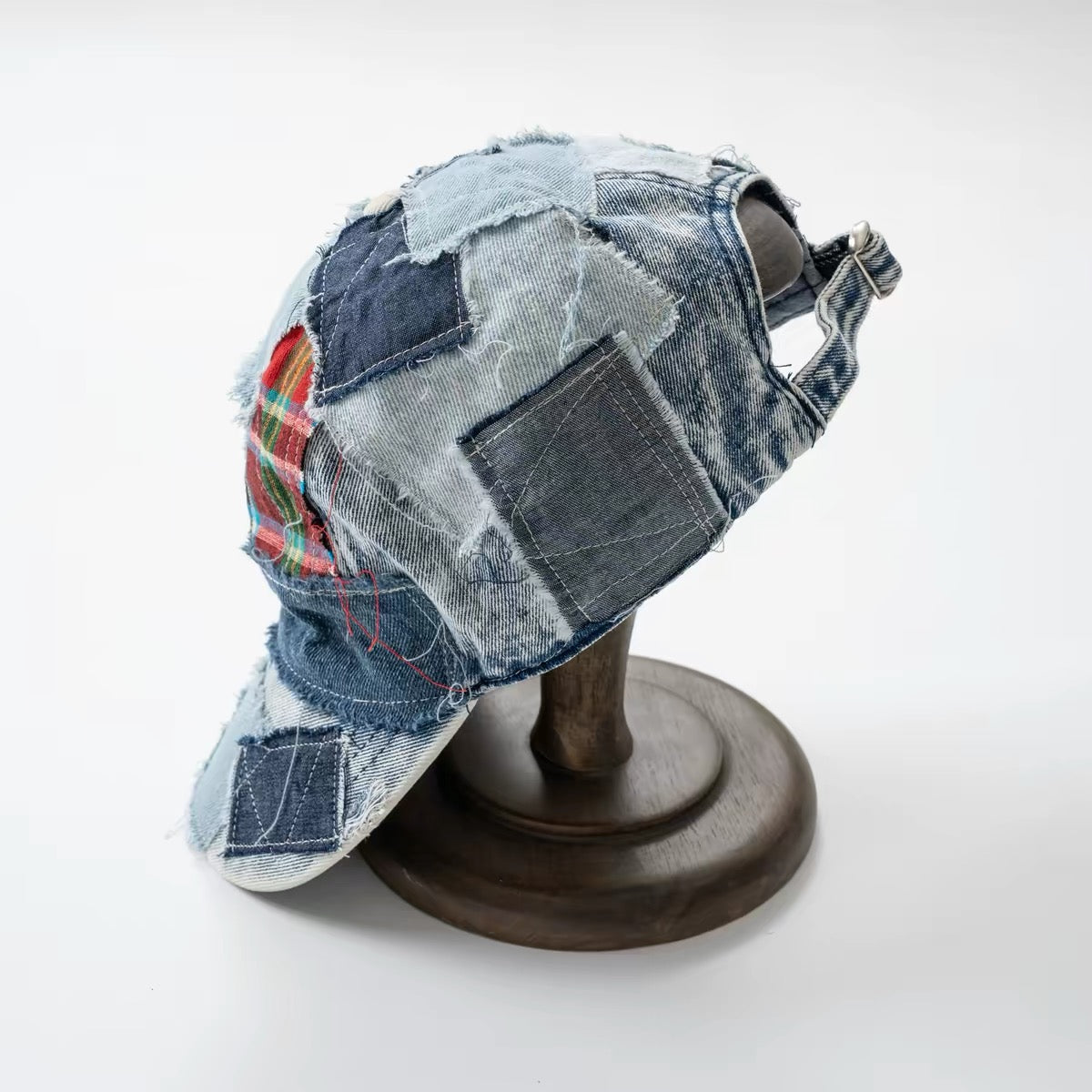 Indigo Dye Deconstructed Boro Patchwork Cap