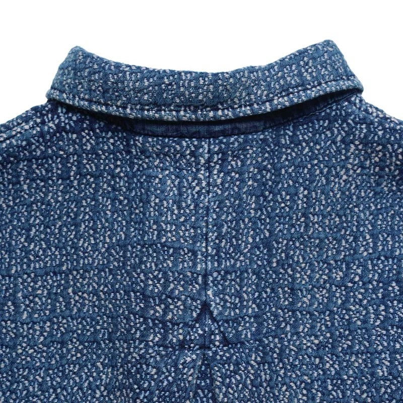 Indigo Dye Sashiko Cherry Blossom Jacket