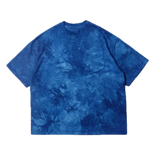 Indigo Tie Dye Pocket T-Shirt