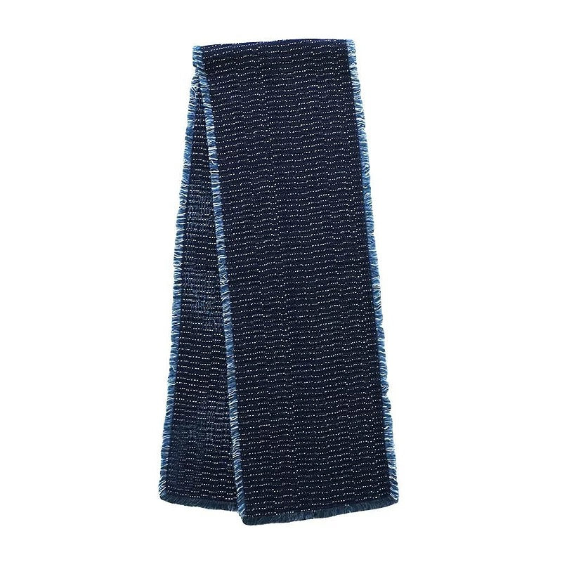 Heavyweight Indigo Sashiko Scarf