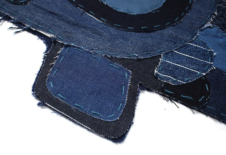 Handmade Indigo Dye Patchwork Sashiko Koinobori