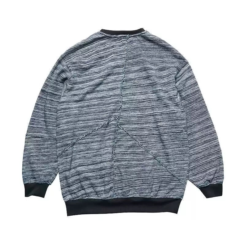 Indigo Dye Sashiko Kasuri Sweatshirt