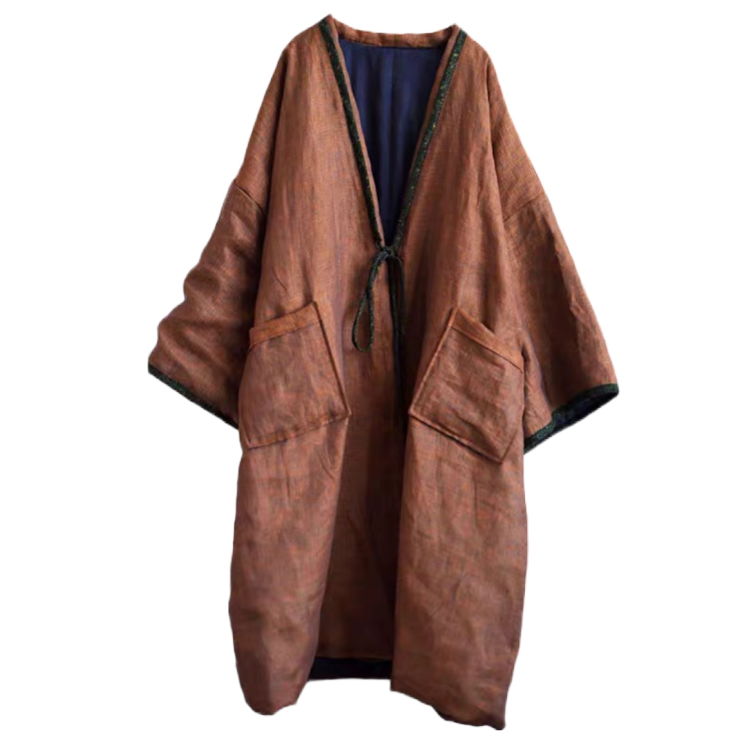 Long Linen Haori Jacket