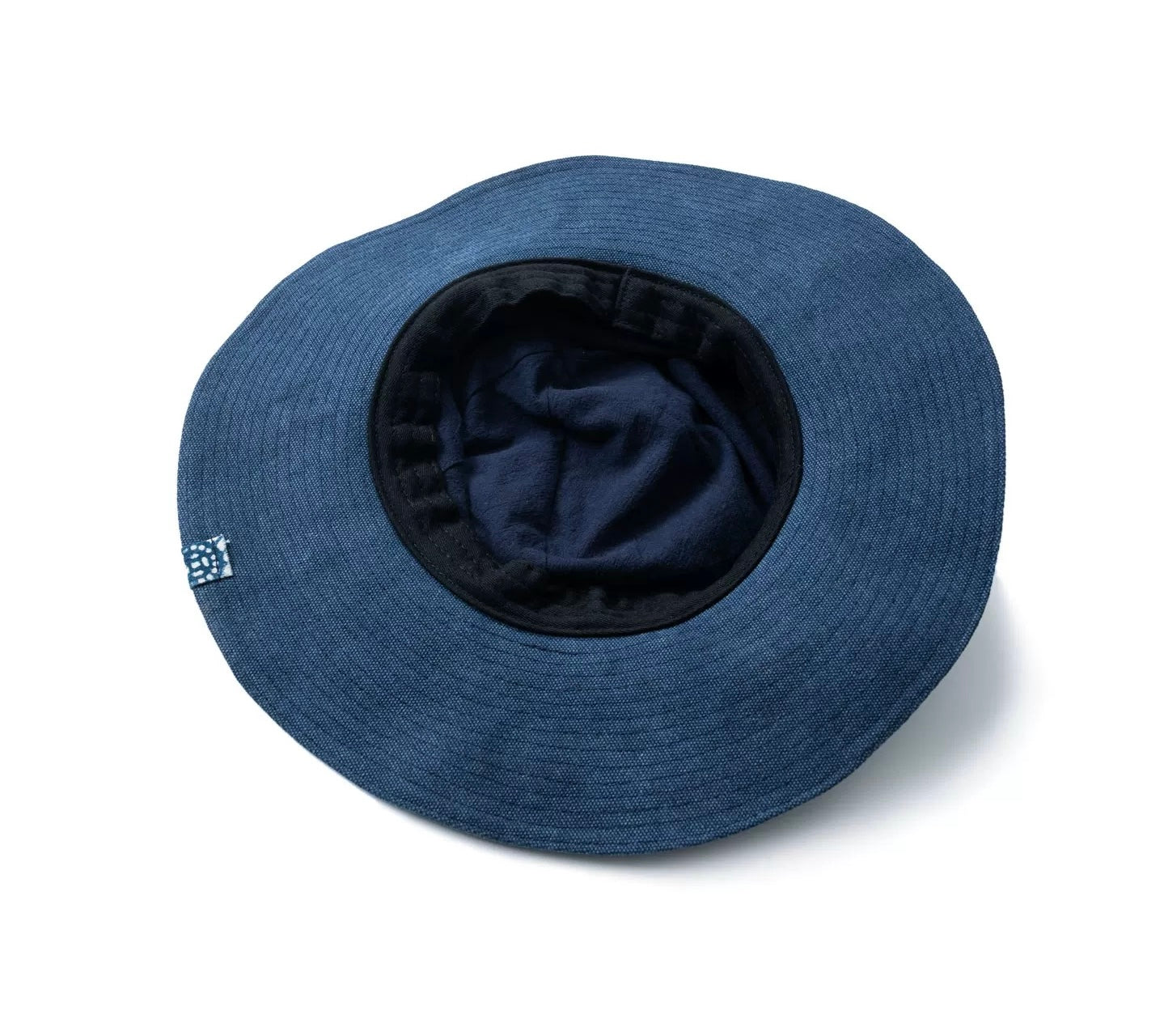 Indigo Dye Wide Brim Hat