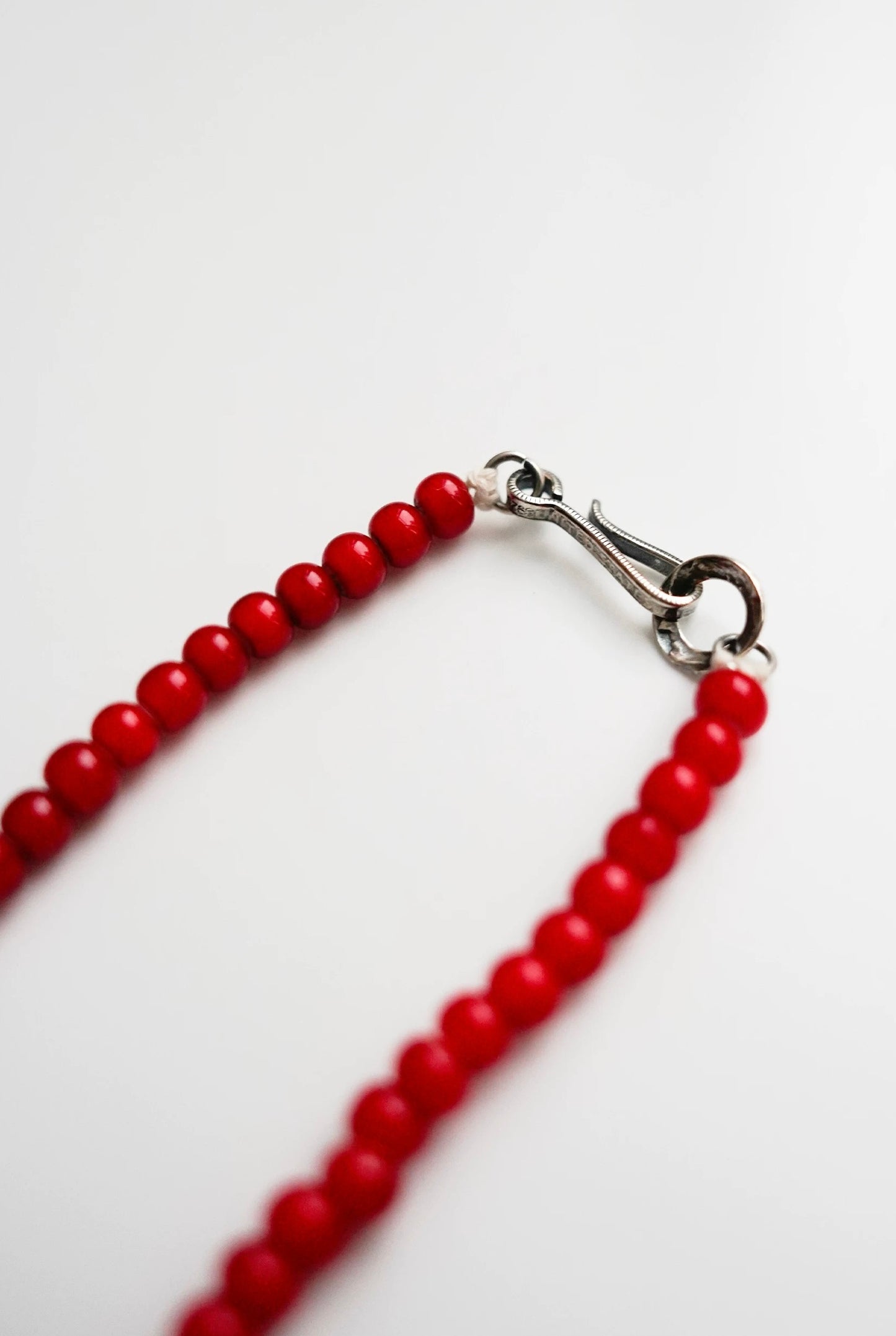 Red Glass Bead Necklace
