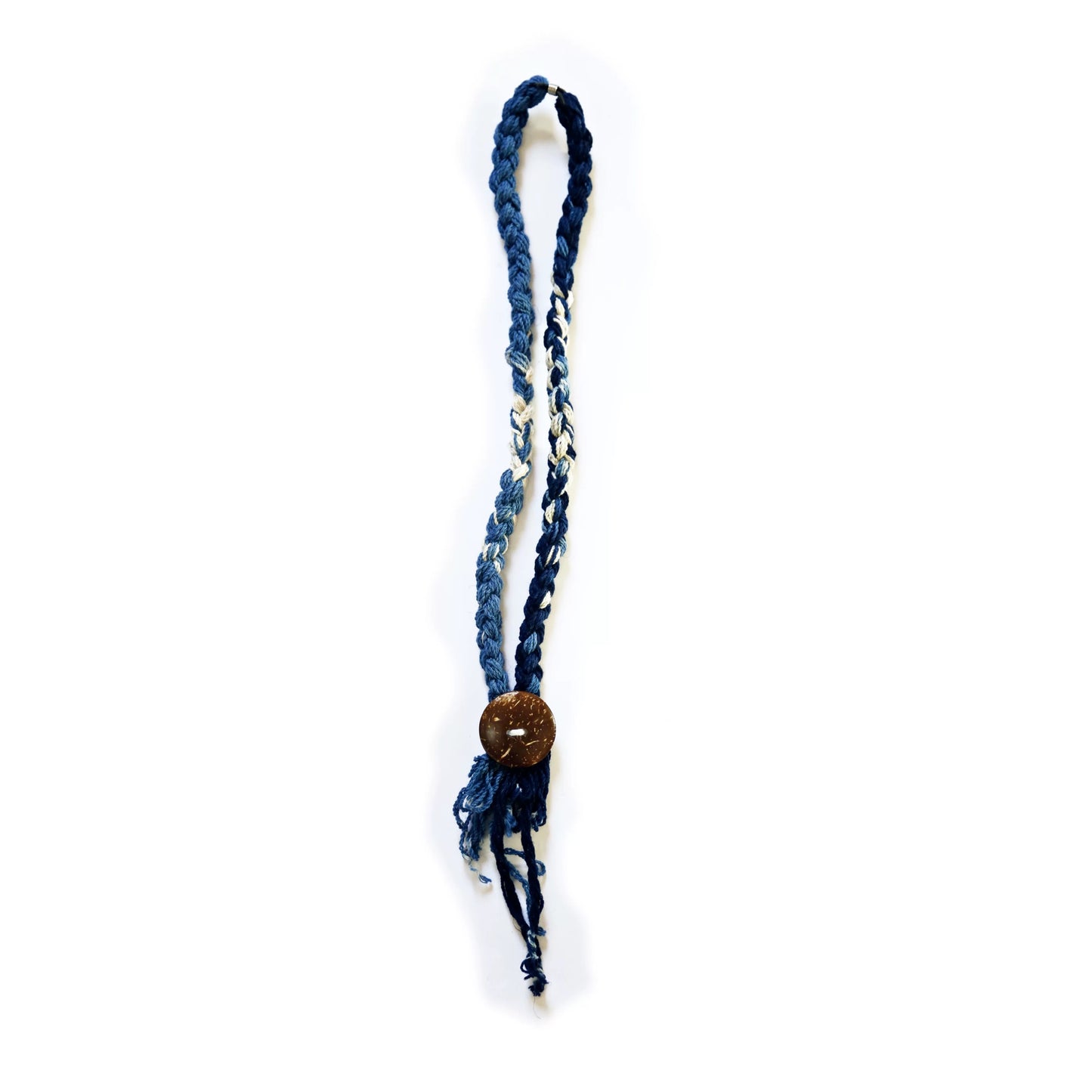 Indigo Dye Lhamo Necklace