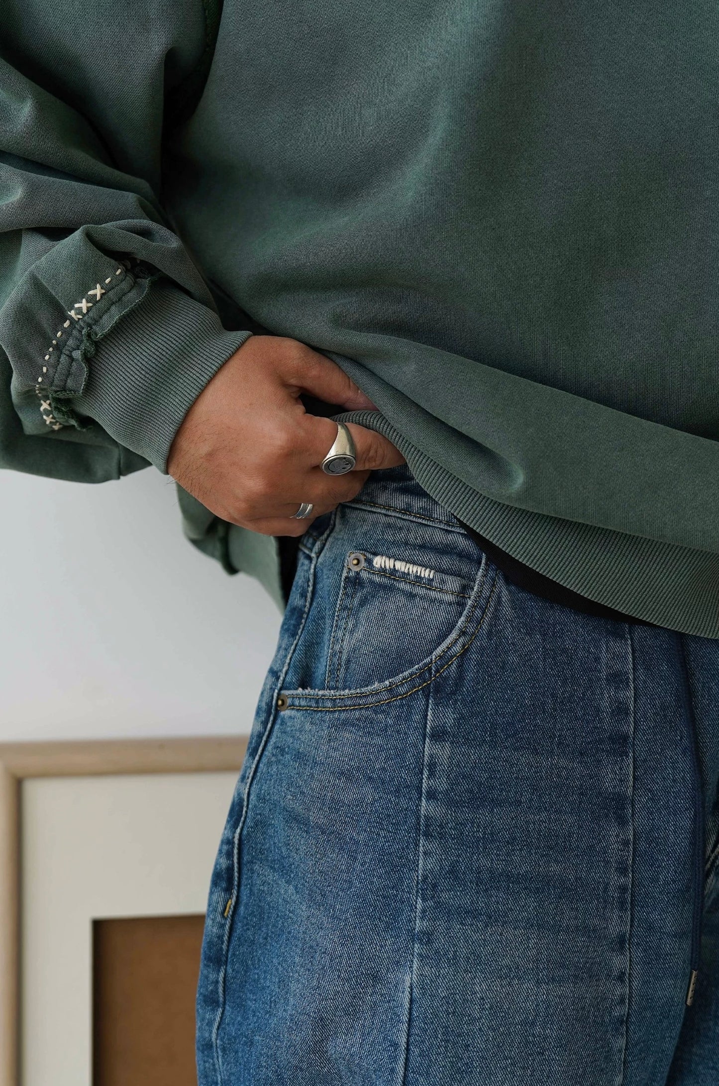 Sashiko Denim Pants
