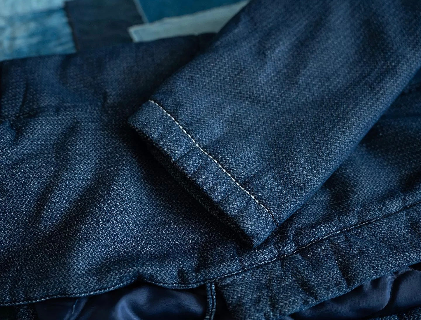 Denim Padded Haori Jacket