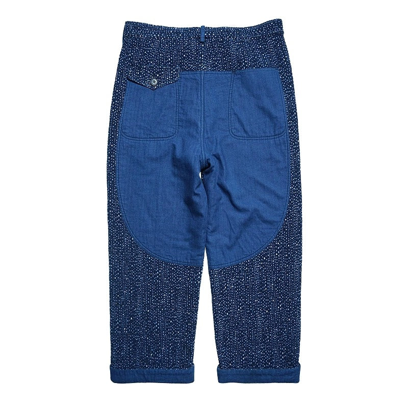 Indigo Dye Starry Night Dots Pants