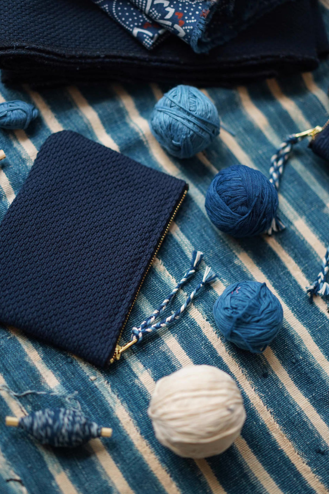 Indigo Dye Kendo Coin Purse