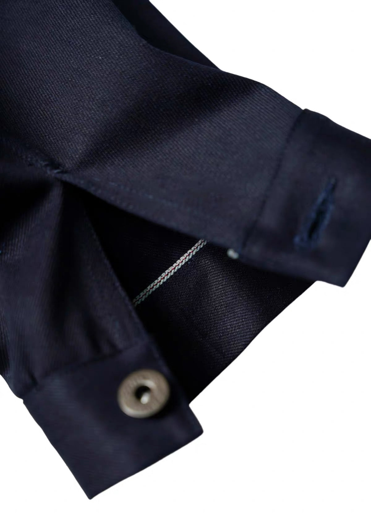 Indigo Dye Double-Breasted French Work Jacket