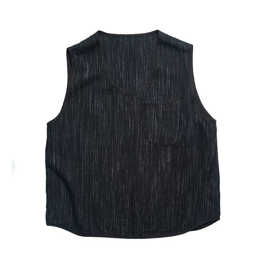 Black Kasuri Vest