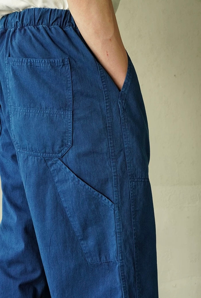 Indigo Dye Basic Worker Pants