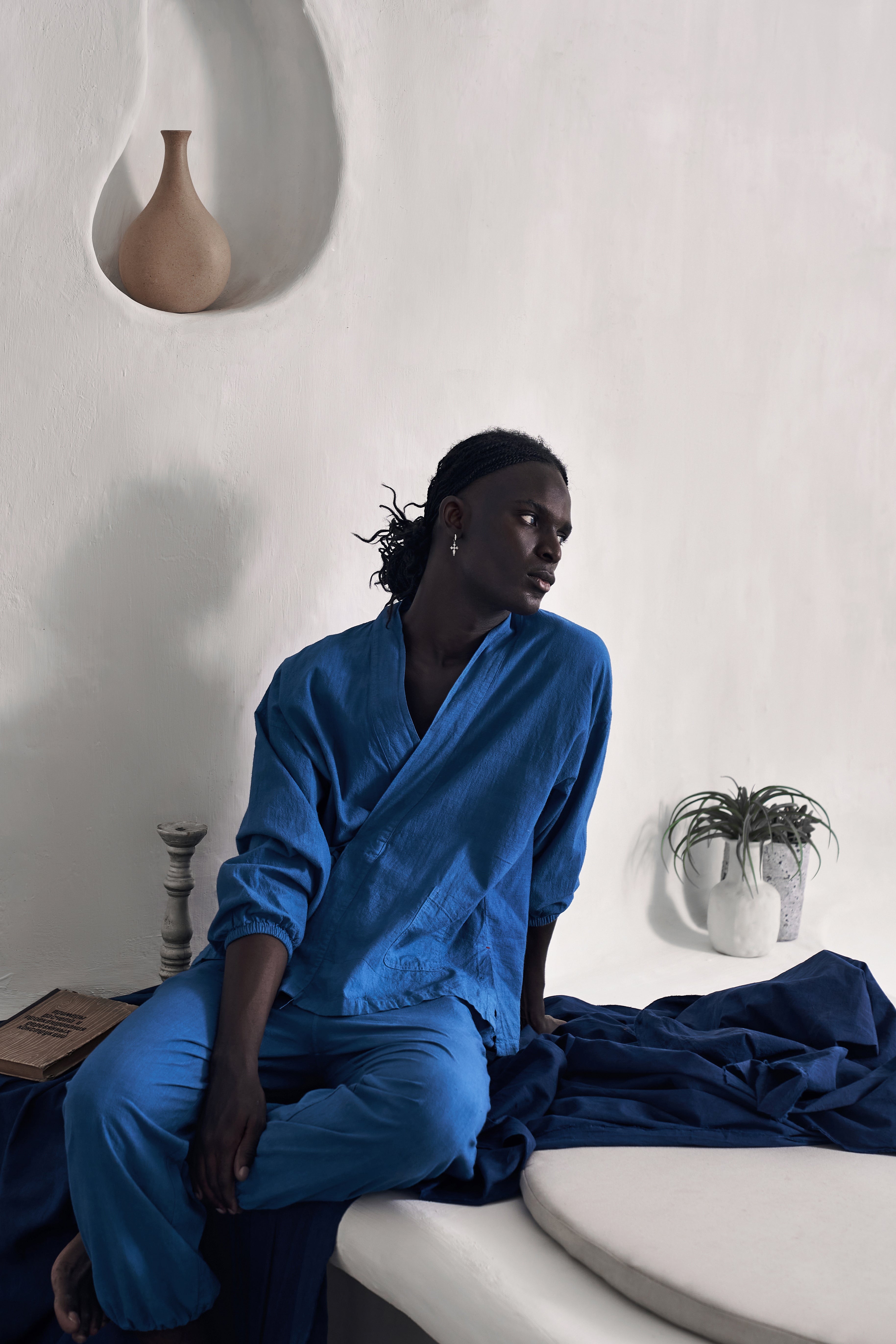 ウ*郎様 ジャンゴアトゥールCAPE-COLLAR INDIGO JK ウ*郎様 ジャンゴ