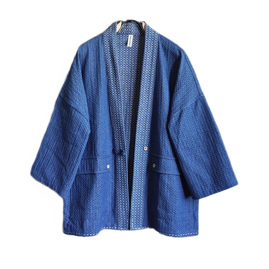 Washed Denim Kimono Jacket