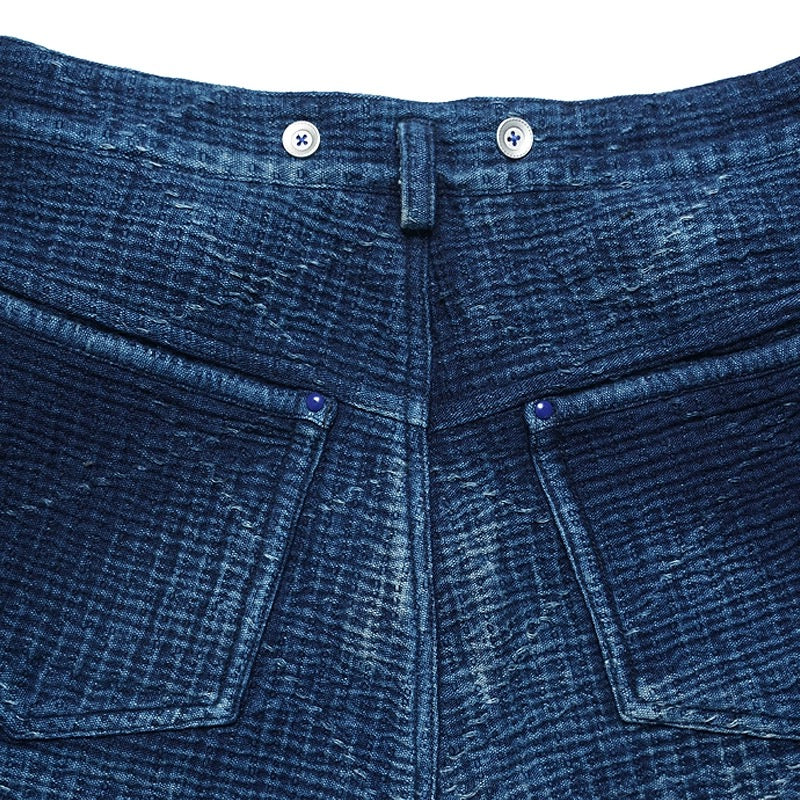 Indigo Dye Heavyweight Sashiko Pants