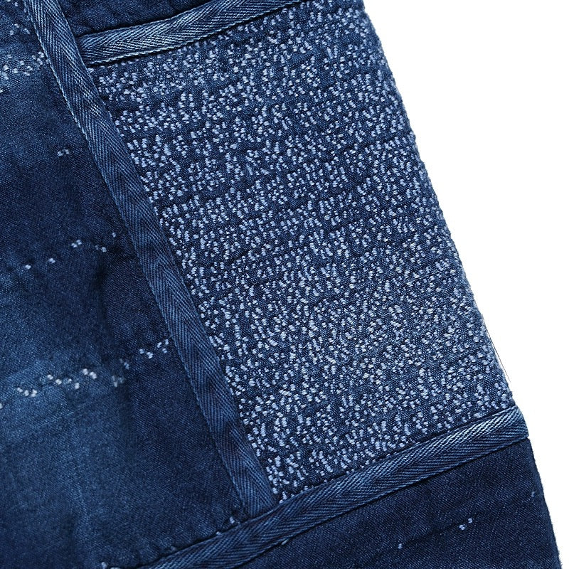 Indigo Dye Sashiko Sakura Pants