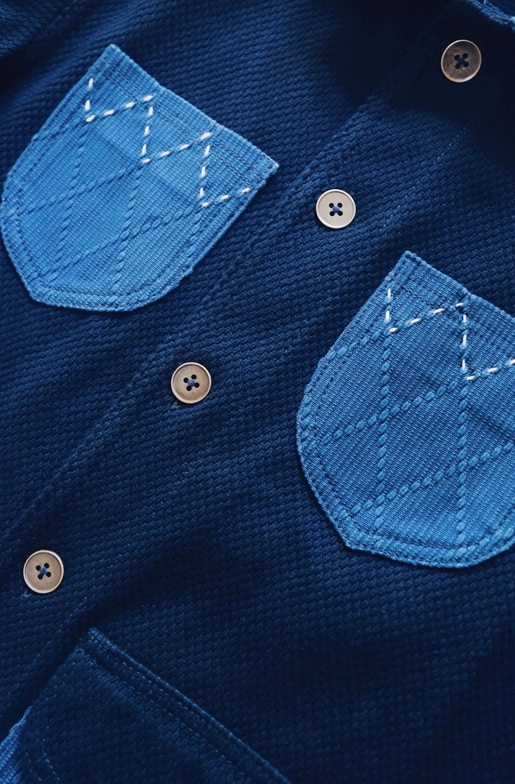 Indigo Dye Kendo Sashiko Heavyweight Coat