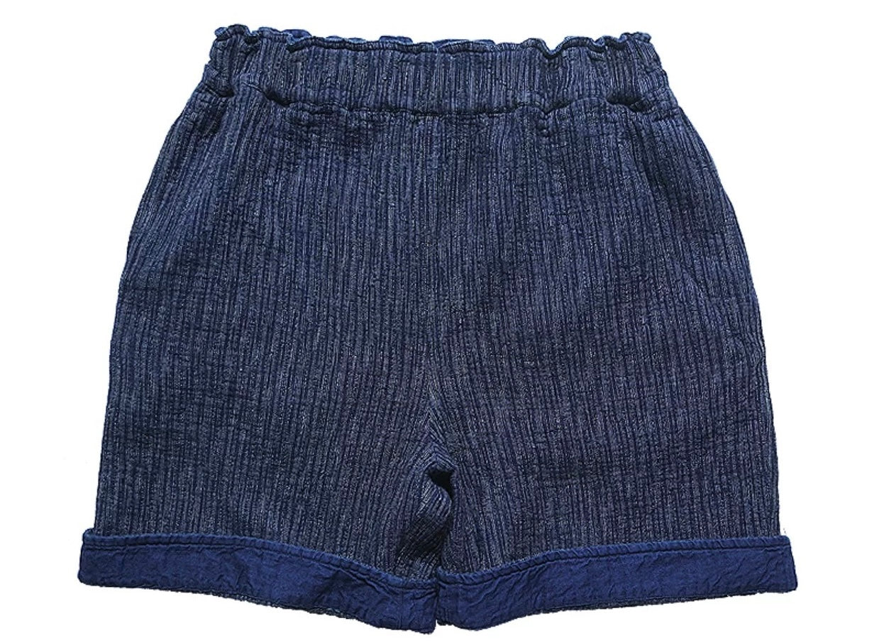 Indigo Dye Sashiko Kasuri Shorts