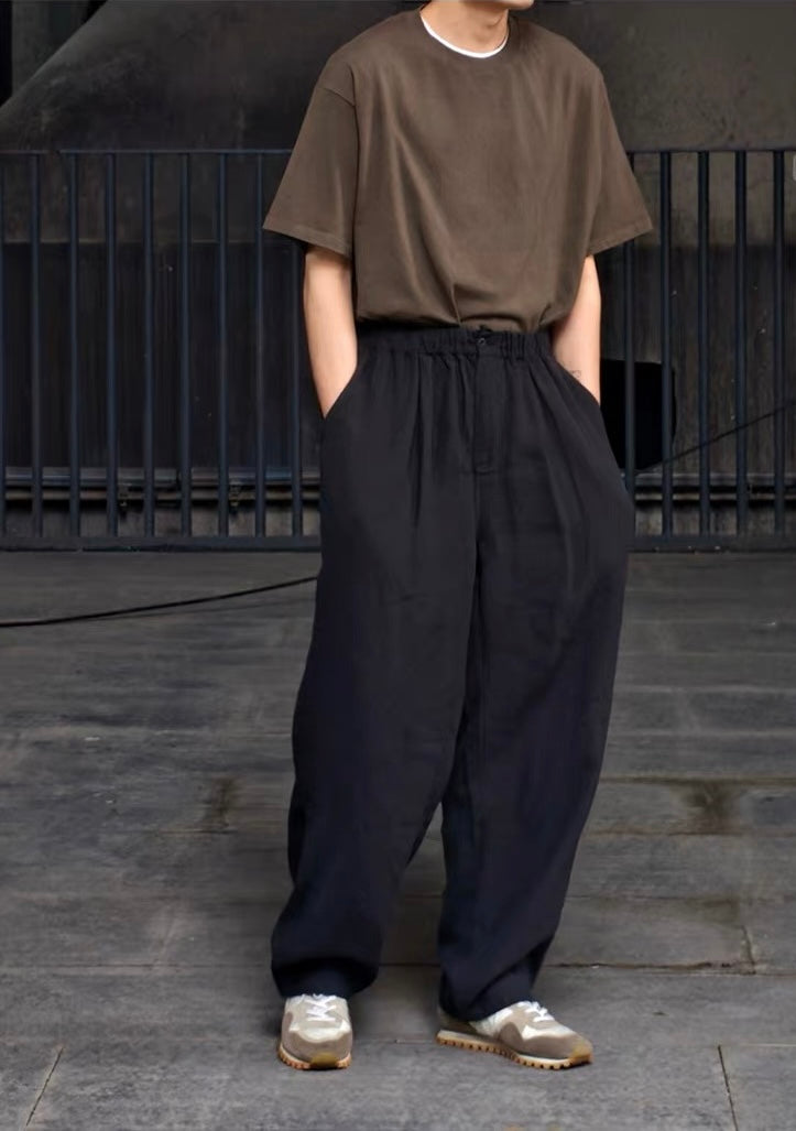 Oak-Dyed Textured Cotton Tee