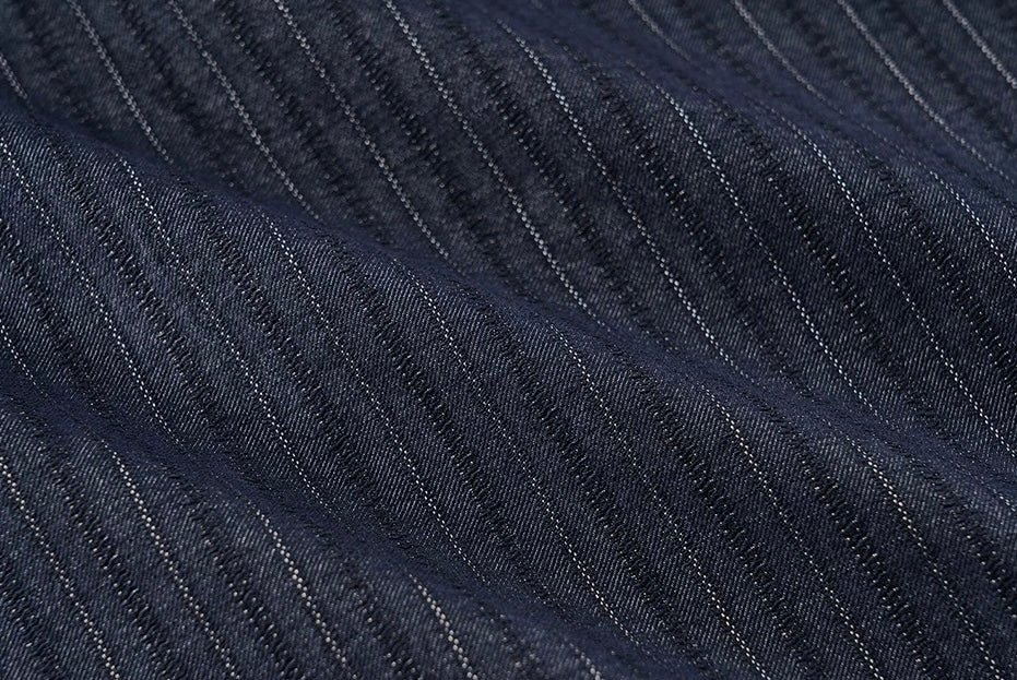 Navy Pinstripe Hanten Jacket