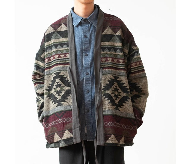 Grey Folk Reversible Haori Jacket