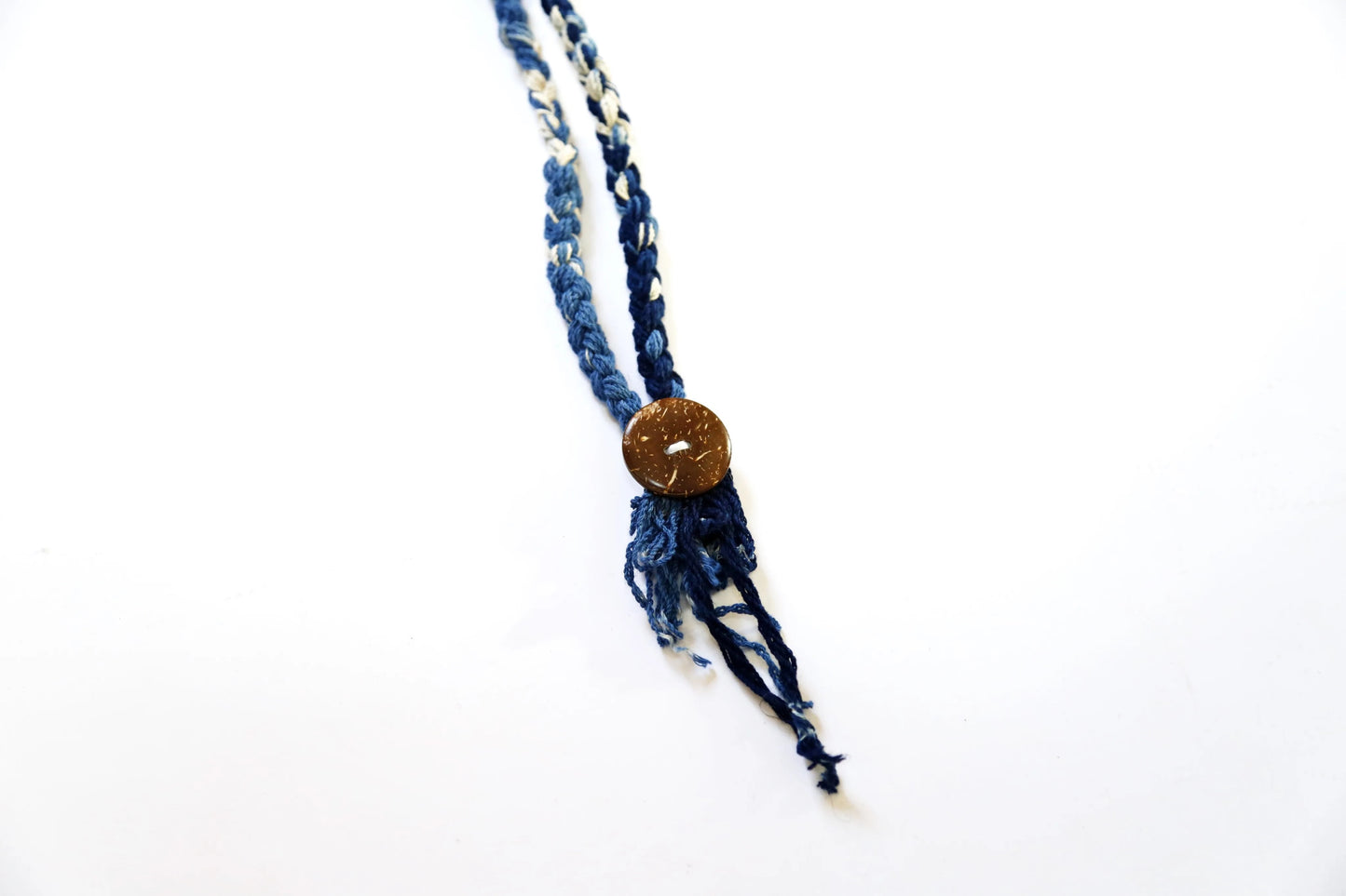 Indigo Dye Lhamo Necklace