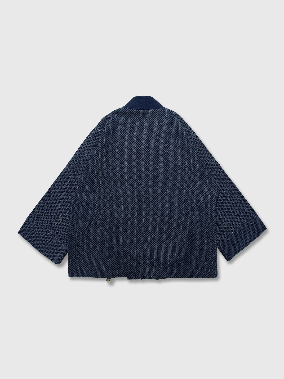 Denim Jacquard Patchwork Haori Jacket