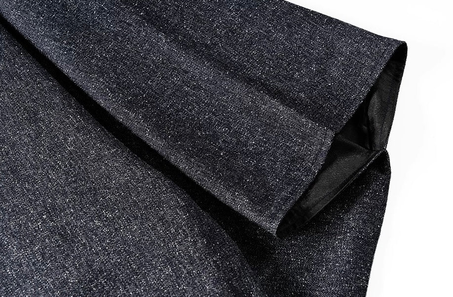 Dark Grey Pinstripe Hanten Jacket