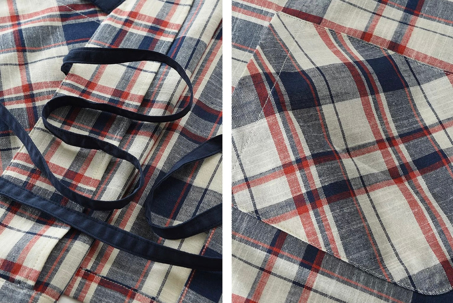 Retro Checked Lightweight Haori Jacket