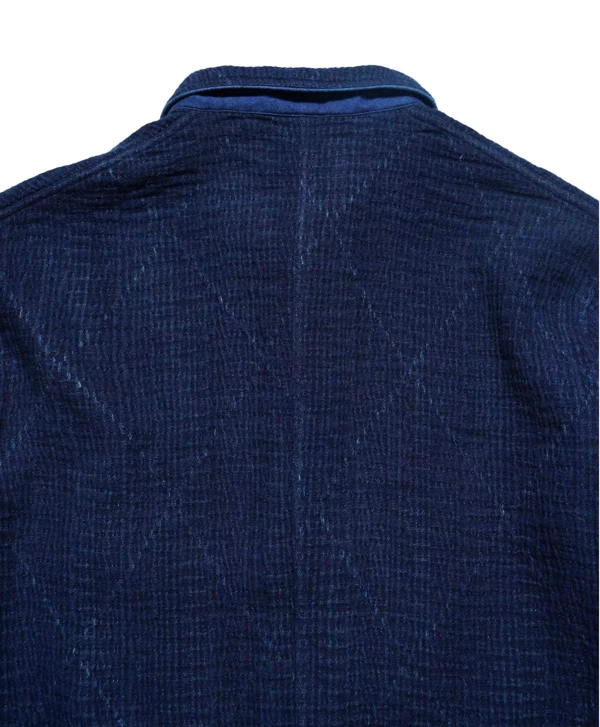Indigo Dye Textured Work Jacket
