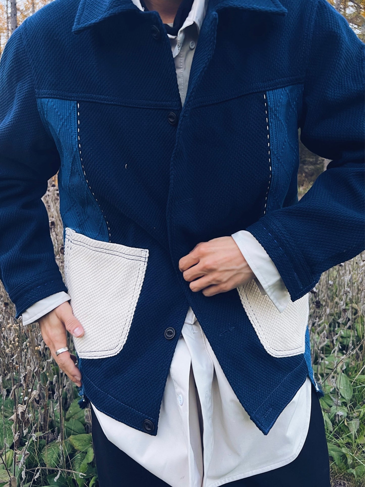 Indigo Dye Kendo Sashiko Heavyweight Jacket