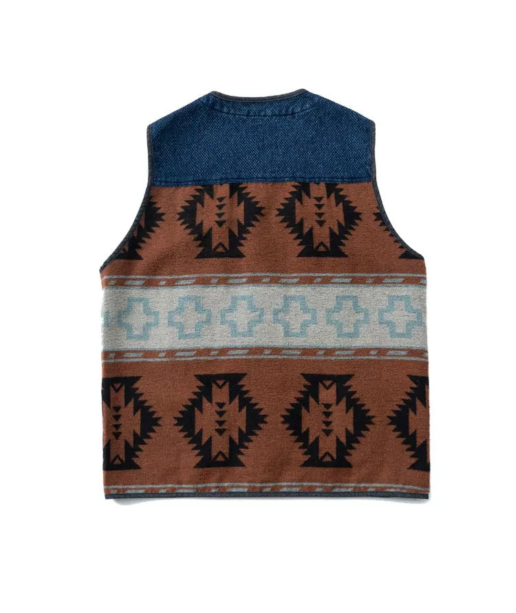 Kendo Folk Patchwork Vest