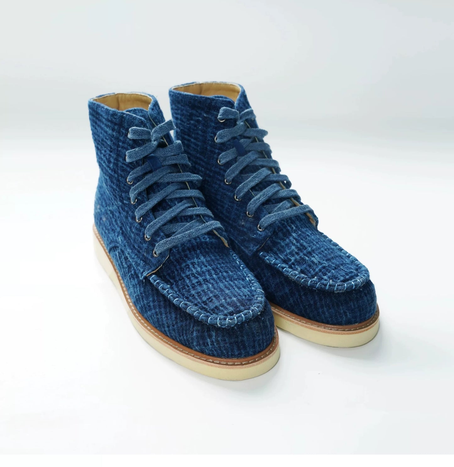 Indigo Dye Sashiko Sakura Boot