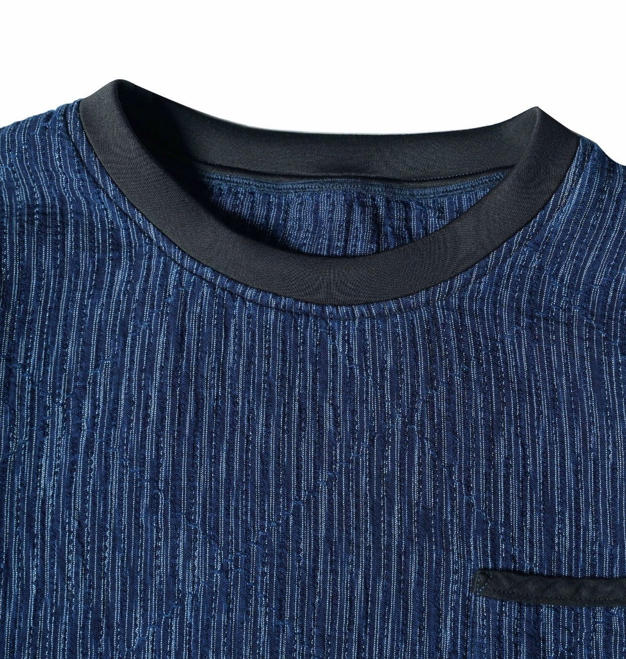 Indigo Dye Sashiko Worker Sweatshirt