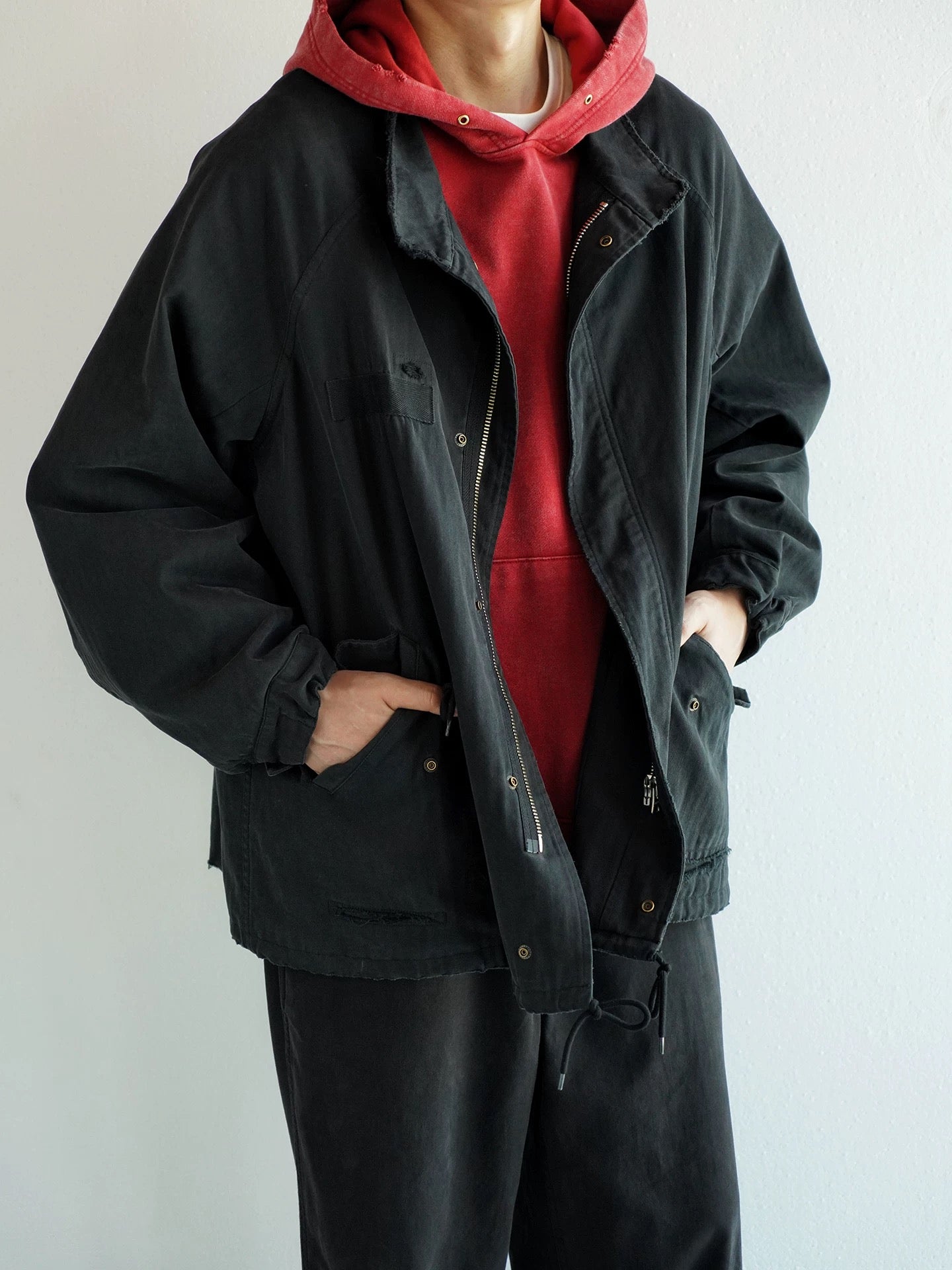 Mud Dye Distressed Short M65 Parka